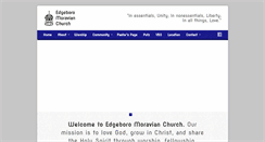 Desktop Screenshot of edgeboromoravian.org