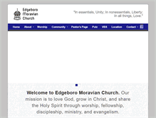 Tablet Screenshot of edgeboromoravian.org